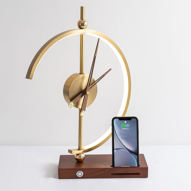 Khonsu Clock Lamp with Wireless Charging